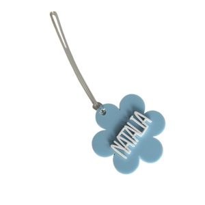 flower personalized acrilyc tag